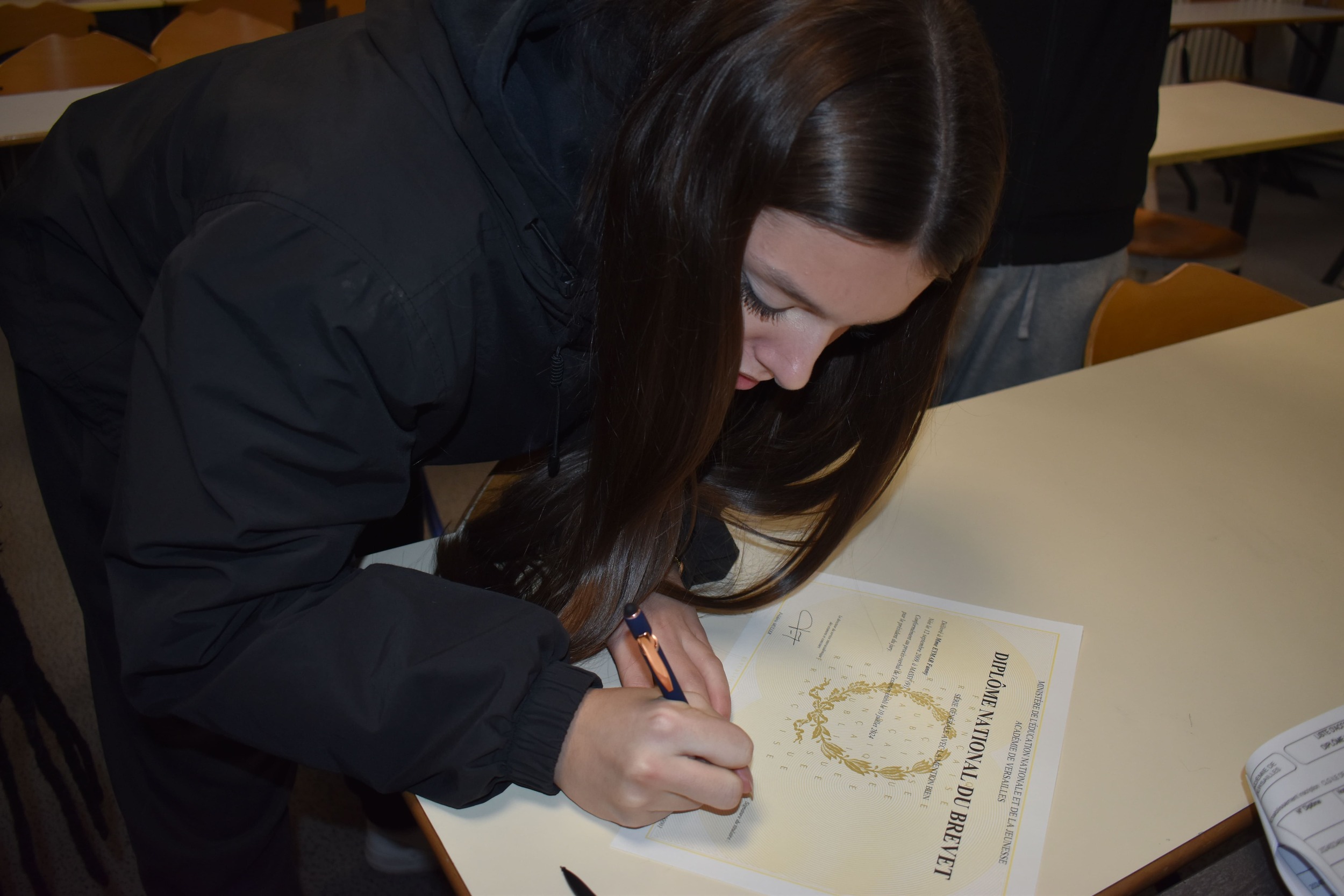 Signature du diplôme national du brevet
