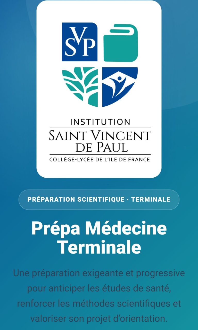 Pré inscriptions Prépa Médecine Terminales.